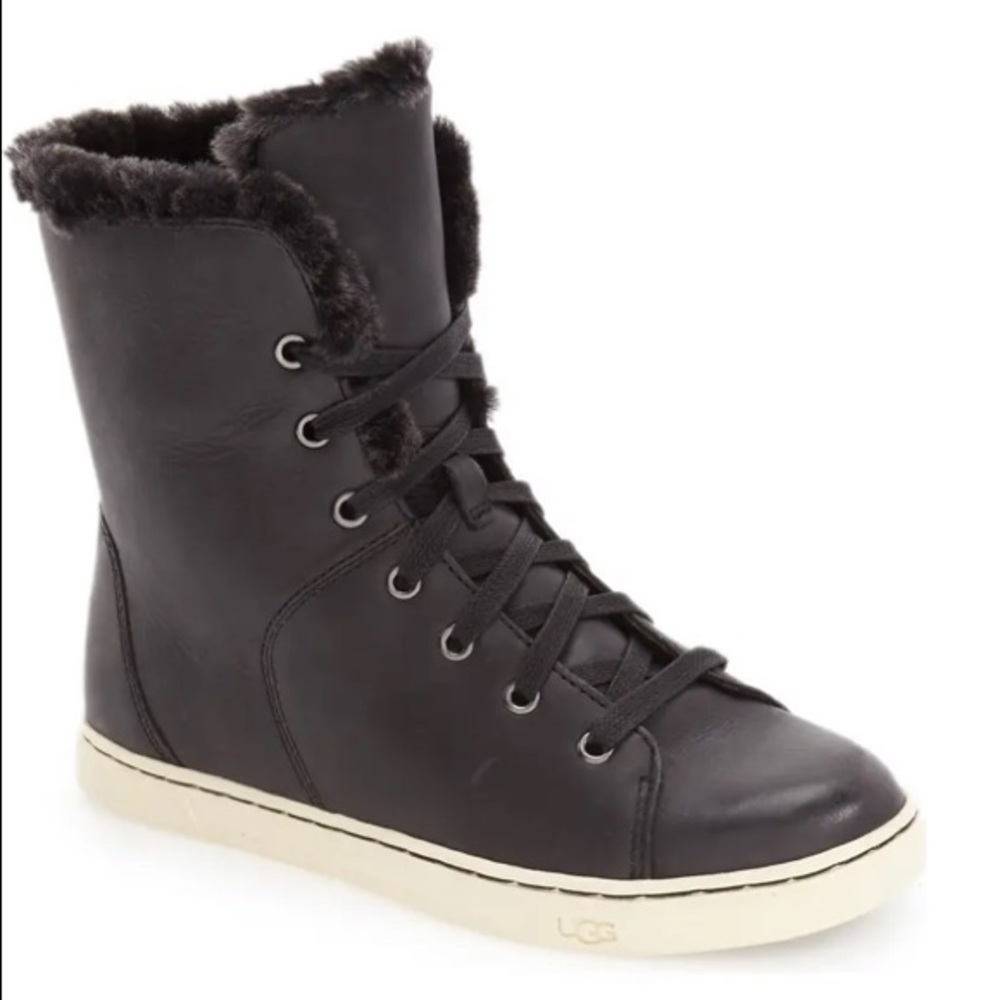Croft Luxe' Genuine Shearling High Top Sneaker Ugg